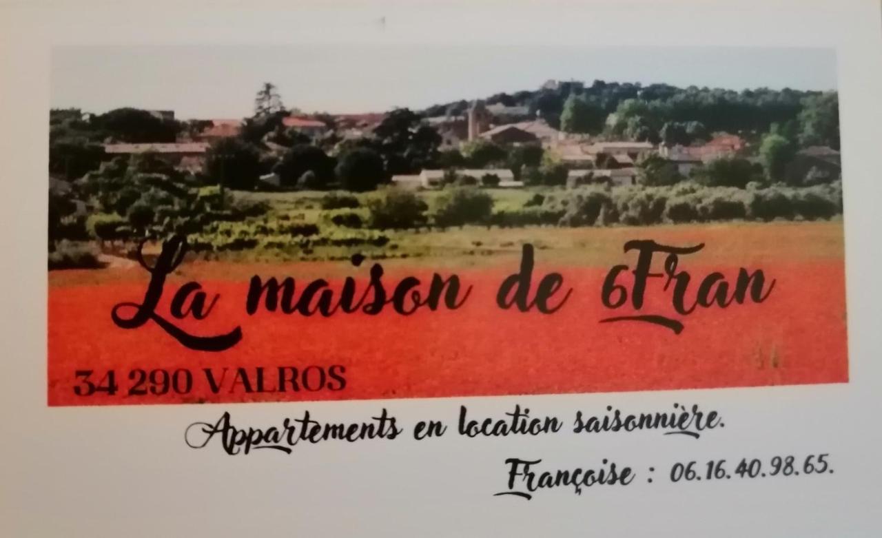 La Maison De 6Fran Appartement 2 Chaleureux Et Calme Ambiance Familiale Valros Dış mekan fotoğraf